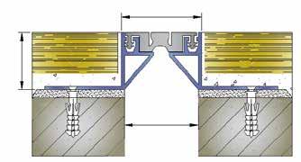 10mm Movement Capacity:± 10mm AR106-050 CORNER DETAIL AR107-050 CORNER DETAIL Granit, endüstriyel zemin, şap gibi zemin kaplamalarına uygun dilatasyon