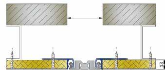 Decorative expansion joint profile suitable for under plaster. Compatible with AR105, AR107 series.