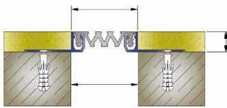 10mm AR202-051 KÖŞE DETAYI AR202-051 CORNER DETAIL Sıva, yapıştırma seramik, alçıpan kaplamları için uygun dekoratif dilatasyon profili.