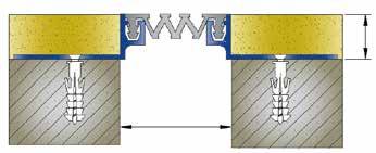 Decorative joint profile suitable for under plaster.