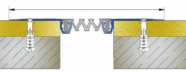 AR261-050 CORNER DETAIL Açıklık : 50 mm Width: 50 mm Derinlik : 15 mm Depth: 15 mm Hareket Kapasitesi: ± 10mm Movement Capacity:± 10mm AR153-050, AR107 serisi ile tam uyumlu Compatible with AR105,