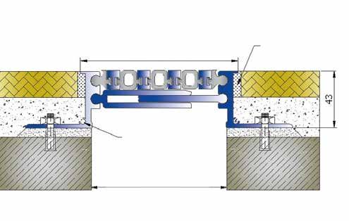 10 cm Zemin Dilatasyon Profilleri 10 cm Expansion Joint Profiles For Floor 10 CM Dilatasyon Profilleri 10 CM Expansion Joints Sealant AR303-101 AR303-102 Endüstriel yapılar, hastaneler, otoparklar ve