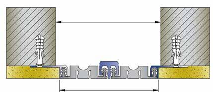 Wall and ceiling joint profile for under plaster.