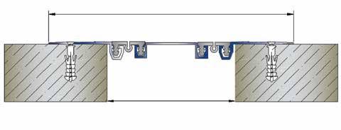 10 cm Duvar Tavan Dilatasyon Profilleri 10 cm Wall and Ceiling Expansion Joint Profiles 10 CM Dilatasyon Profilleri 10 CM Expansion Joints Eloksalli, sıva üstü, vida delikli duvar tavan