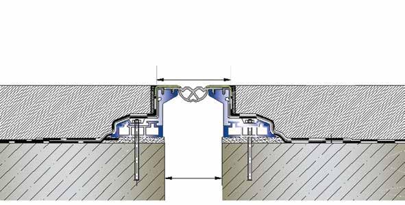 10 cm Su Yalıtımlı Zemin Dilatasyon Profilleri 10 cm Watertight Expansion Joint Profiles For Floor Tam Sızdırmaz Dilatasyon Profilleri Watertight Expansion Joints AR600-100 Tam Sızdırmaz Dilatasyon