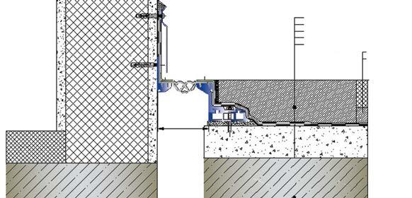 AR600-100 K Islak Hacimler Köşe Dilatasyon Detayı AR600-100 K Corner Dilatation