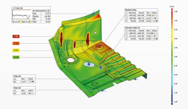 ATOS ile Komponent ve Raporlama İlk numune ölçümü 2D teknik resim, CAD data ve ölçüm planına