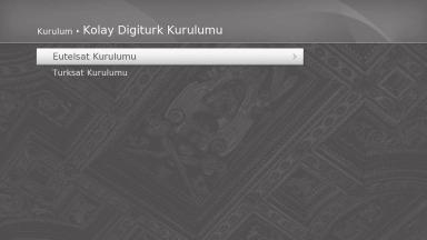 Kurulum Türkçe Kurulum menüsü, anteninizi ayarlamanıza ve mevcut TV ve radyo kanalları için arama yapmanıza imkan tanır.