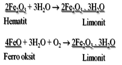 Hidrasyn snucu mineraller,