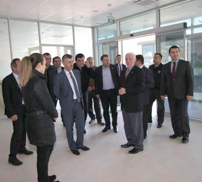 Faruk Ofluoğlu, Proje Ortağımız Rize Ticaret Borsası Yönetim Kurulu Başkanı Mehmet Erdoğan, Meclis Başkanı Resul Okumuş ve Çayeli