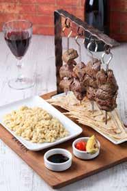 Fries Newyork Steak / Newyork Steak Taze Baharatlarla Marine Edilmiş 200 gr. Dana Bonfile, Patates Risotto ve Sote Sebzeler 200 g.