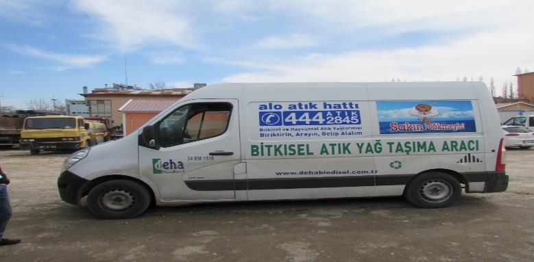 İlçemiz genelinde yaygınlaştırılacak olan Bitkisel Atık Yağ Toplama projesi bu amaç için imal edilmiş bidonlarda biriktirilerek Bitkisel Atık Yağ Toplama araçları ile belirli periyotlarla