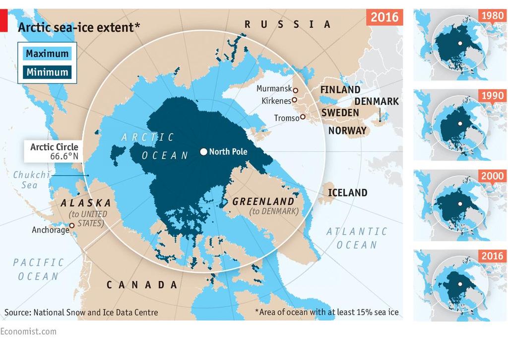 uzunluğu 1970 li yıllarda 50 gün iken günümüzde 125 güne kadar uzamıştır. Çevrenin değişim ve dönüşüm süreci, aynı zamanda Arktik Bölgesi canlıları üzerinde etkin rol oynamaktadır.