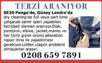 SERİ İLANLAR 17 Romford Harold Wood tecrübeli şef ve garson 07946 086 563 GARSON Restoranttaparttime/full time tecrübeli ve İngilizce bilen bay/ bayangarsonlar 07909 116 561 Essex meze şefi ve garson