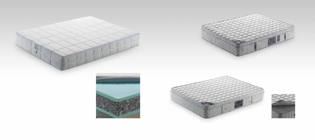 NEVADA /Granür Sünger Yatak RİGA * Meşe yatakları için yüksek gramajlarda özel olarak tasarlanmış 1. sınıf yüksek gramajda örme kumaş uygulanmıştır.