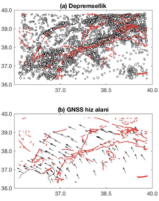 log(m 0 ) = 1.5M+10.6 (1) Burada M katalogda varolan deprem büyüklüklerini (manyitüd), M 0 ise sismik momenti temsil etmektedir.