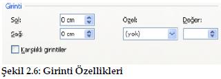 2.2.2. Girinti Oluşturma Yazılarımıza girinti ayarlarını değiştirme ihtiyacımız olduğunda, Giriş sekmesinde paragraf grubunda bulunan girintiyi azaltma/artırma ( ) düğmelerini kullanabiliriz.