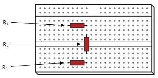 Örnek: Aşağıdaki devreyi protoboard üzerine kurunuz. Şekil 2.10.