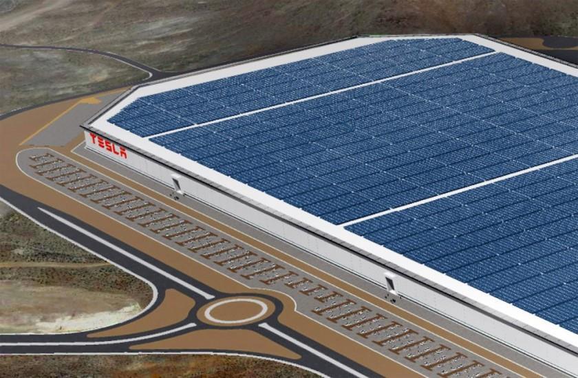 DÜNYA DA MEVCUT DURUM Amerika, Nevada eyaletinde inşaatı son hız devam eden (hatta biten bölümlerinde akü üretimi başladı) Tesla GigaFabrika'nın çatısı, açık ara ile dünyanın