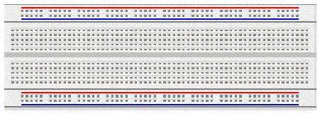 2- BREADBOARD/ DEVRE HAZIRLAMA BORDU Harici deneylerin yapılabileceği ve