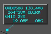 NXT_FR/TYPE/W OUTFX/SCTFX /ADES NXT_FR ve TYPE/W arasında geçiş yapar (uçağın kontrolünü alacak sektörün frekansı yada uçak tipi) Sektör/FIR çıkış noktasını görüntüler.