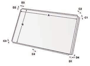 - 60x65 cm ve 90x65 cm ölçülerinde 8 mm MDF dahildir.