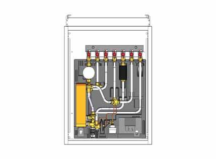 EvoFlat FSS Devre şeması örnek SKS MS 2 Plakalı ısı eşanjörü Danfoss XB06H -1 5 23 24 3/4 x 110 mm 38 Sıcak Su Kontrolörü TPC - M 40 59 Su sayacı montaj parçası 3/4 x 110 mm ŞB KB IB KD Dönüş ID