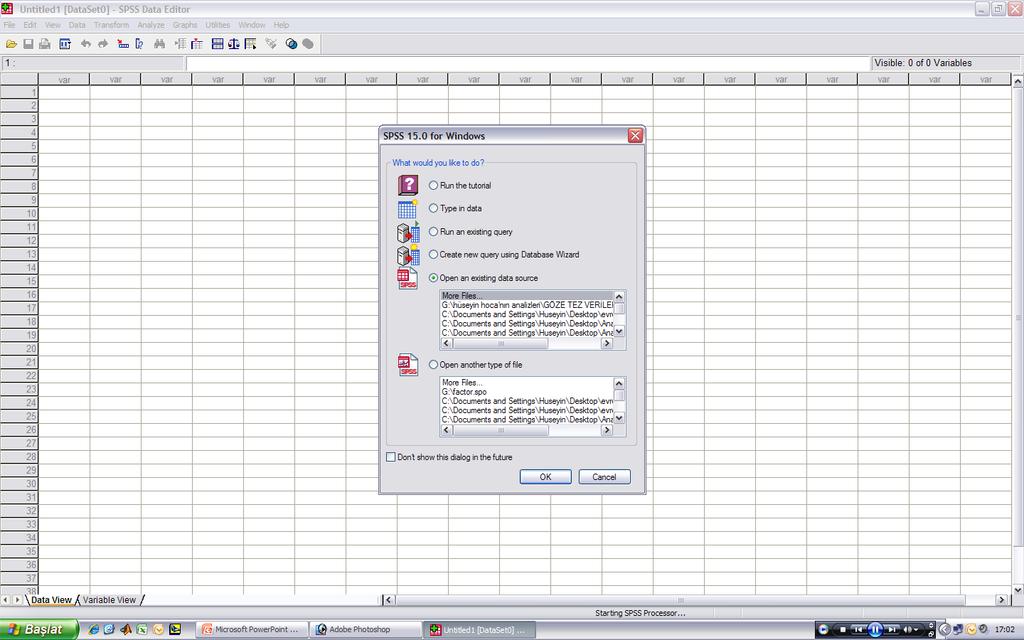 SPSS İlk