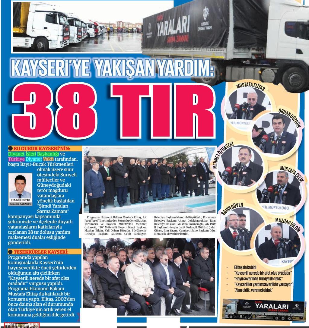 KAYSERİ GÜNDEM Tarih : 21.