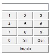 e-imzanıza ait PIN kodunu girerek imzala butonuna bastığınızda gerekli imzalama işlemi gerçekleşir.