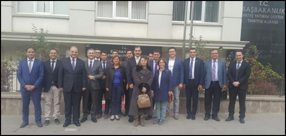 Başbakanlık Yatırım Destek ve Tanıtım Ajansı (TYDTA) na Ziyaret 27 Ekim 2016 tarihinde, Başbakanlık Yatırım Destek ve Tanıtım Ajansı Ankara Ofisi tarafından organize edilen toplantıya TYDTA Kalkınma