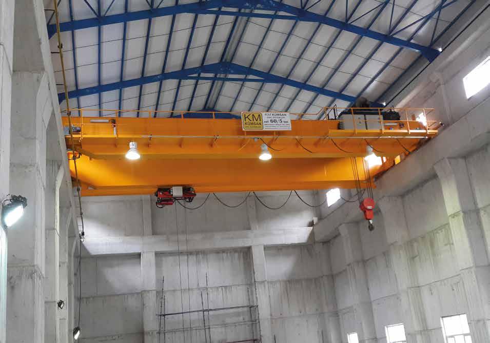 T CRANES 60/5 TON ÇİFT KİRİŞLİ GEZER KÖPRÜLÜ VİNÇ /