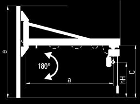 Monte Pergel Vinçler Wall-mounted Jib Cranes 5 Vinç Kablo
