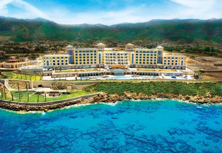 GİRNE MERIT ROYAL PREMIUM HOTEL CASINO KONUM Girne Alsancak mevkiinde yer almaktadır, denize sıfırdır. Tesis havaalanına 45 km, şehir merkezine 8 km uzaklıktadır.