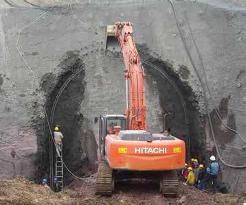 2008 İş Bitirme Tarihi: 26.07.2012 476 m T.1.2 Tipi Makas Tüneli, (Kesit Alanı 171 m²), 612 m Yaklaşım Tüneli, 1.219 m A.2.2 Tipi Anahat Tüneli, 356 m Şaft, Bağlantı ve Merdiven Tüneli.