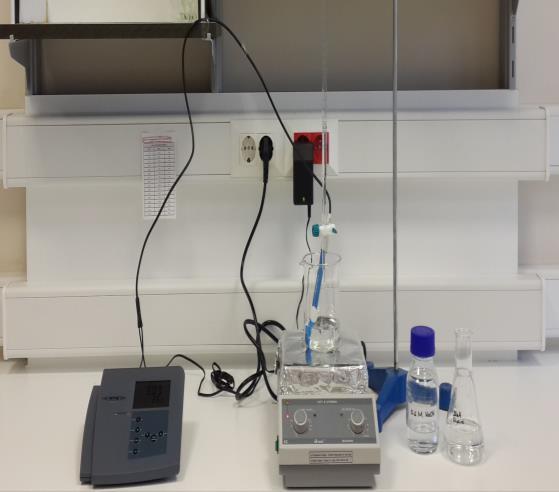 8.4. DENEYİN YAPILIŞI 8.3). Titrasyon deney düzeneği bir ph metre, manyetik karıştırıcı ve büretten oluşur (Şekil Şekil 8. 3.