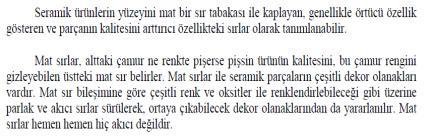 etki yapabilir. Bu durumda herhangi bir oksitin sırın içinde bulunması gereken miktar önemlidir.