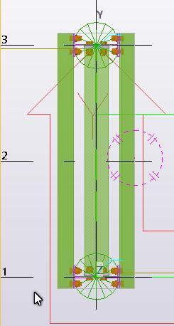 Beam Properties diyalog kutusundan Attributes bölümünde Profile: IPE200, Position bölümünde On plane:middle, Rotation: Top ve At depth: Behind seçilir. 54.