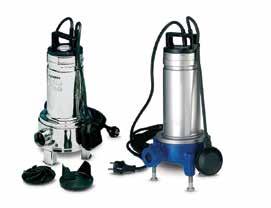 Atık su ve foseptik uygulamaları için özel olarak üretilmiş parçalayıcı bıçaklı pompalar ve paket tahliye sistemleri DOC Serisi Domestik kullanımlar için uygun