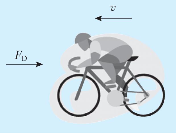 Örnek Egzersiz yapan bir kişinin 200 W güç ürettiği biliniyorsa, bu güç seviyesinde bir kişinin hava direncine karşı koyarak bisikleti