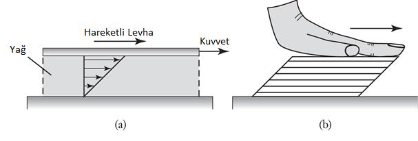 Akışan Hareketi Katılar ve akışkanlar arasındaki temel fark kayma gerilmesine tepkileridir.
