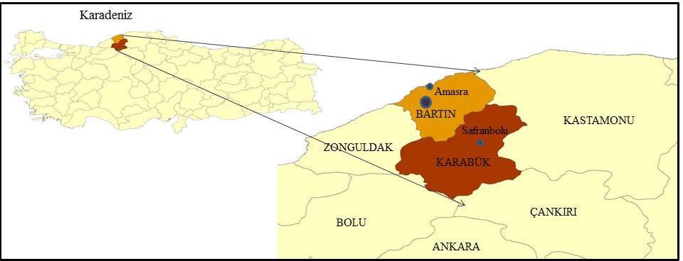 Kastamou Ui., Orma Fakültesi Dergisi, 2017,17 (1): 45-56 Kastamou Uiv., Joural of Forestry Faculty Cegiz ve ark.