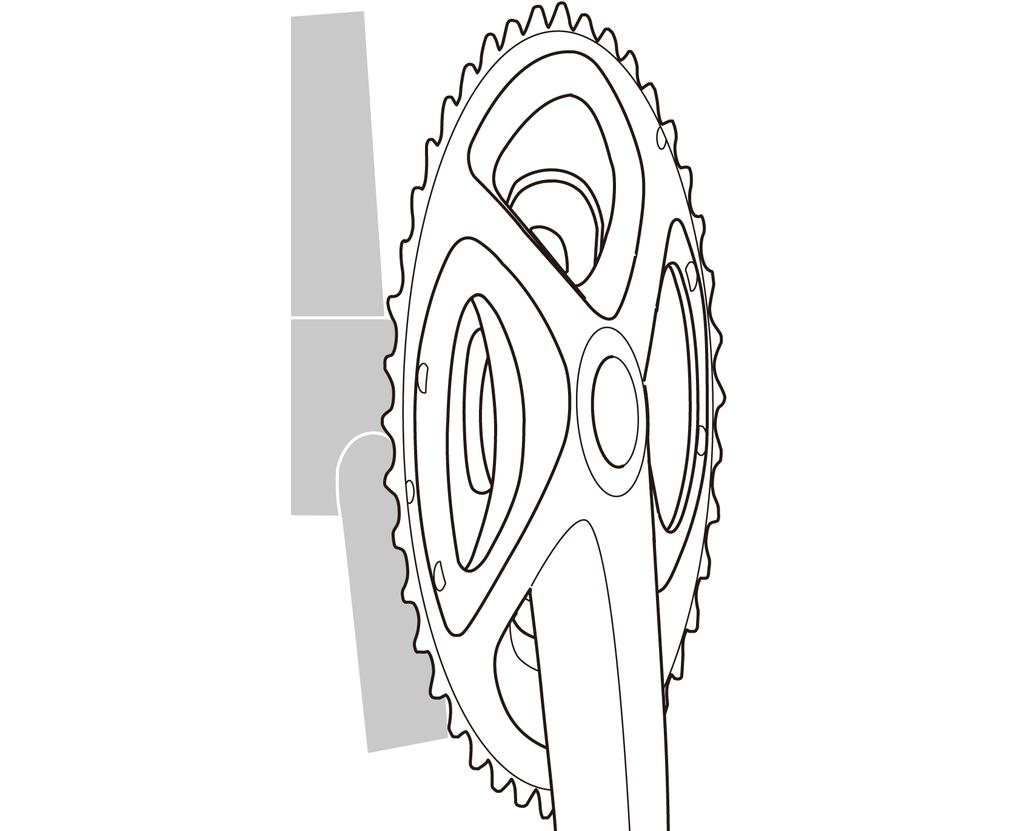 Sol ve sağ adaptörleri gresleyin ve orijinal Shimano aletini kullanarak orta göbeğin sağ adaptörünü iç kapağı ve orta göbeğin sol adaptörünü takın.