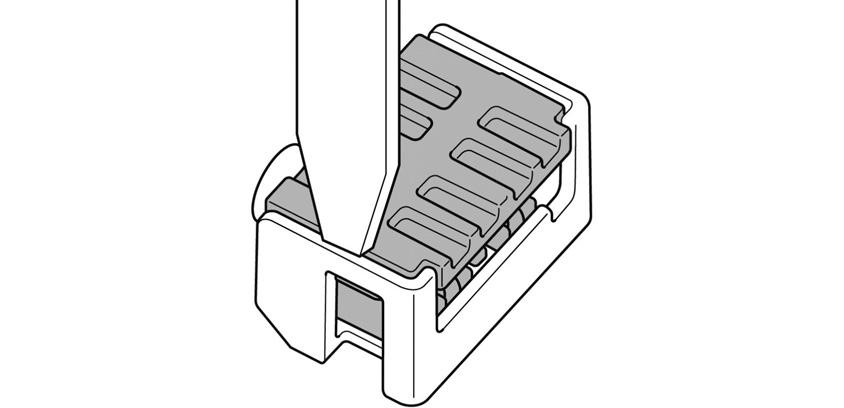 KABLOLARIN BAĞLANMASI J2-A tipi için 3. İşaretli kabloyu konektörün toprak tarafına sokun. 1.