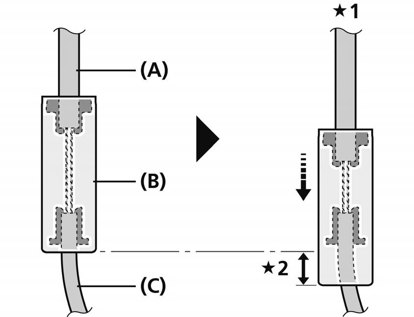 MONTAJ (V-FRENLER) MONTAJ (V-FRENLER) Fren kolunun montajı Güç modülatörünün monte edilmesi 1. Güç modülatörünü V-FRENE şekilde görüldüğü gibi monte edin.