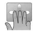 DİZÜSTÜ PC NİN KULLANIMI Sürükleme-Tıklama İşlevi Bir parmağınızla sol düğmeye basılı tutun ve diğer bir parmağınızı touchpad in üzerinde kaydırın.