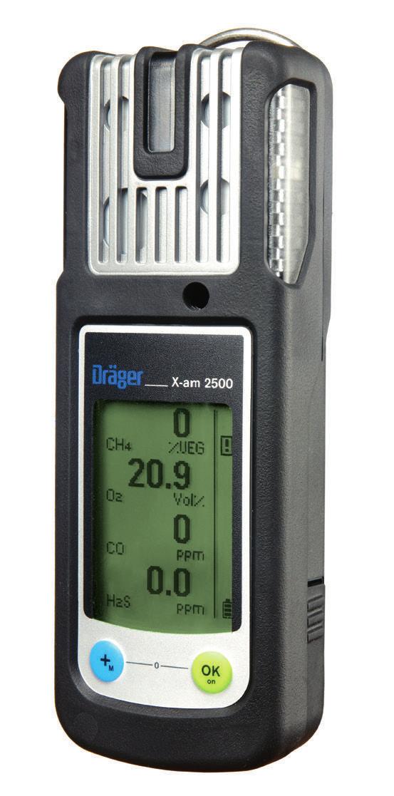 Dräger X-am 2500 Multi-Gas Detection Dräger X-am 2500, özellikle kişisel koruma kullanımı için tasarlanmıştır.