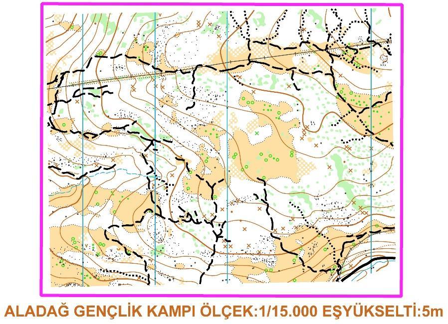 Mesafe Aladağ (40 36' 15" K, 31 40' 22" D) (Bisiklet-O Türkiye