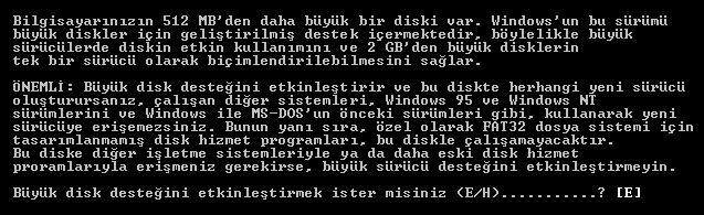 MS-DOS KOMUTLARI Fdisk komutu; Bir diskin bölümlere (partitation) ayrılması ve yapılandırılması için kullanılır.