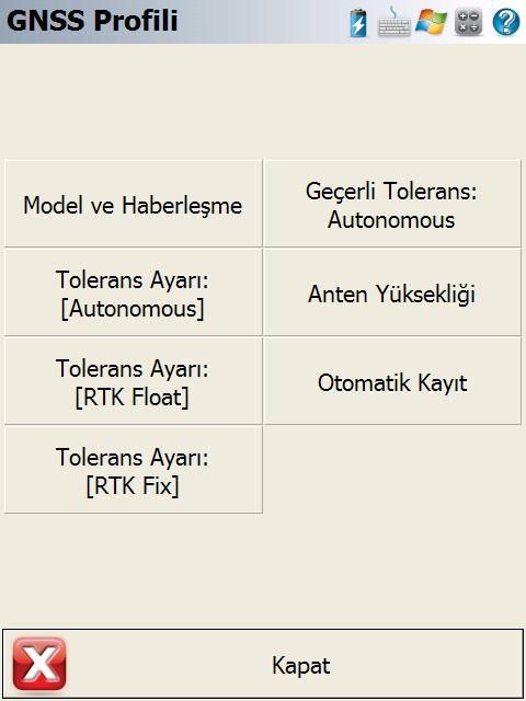 cihaza bağlanabilmek amacıyla cihazlar ile ilgili menülerin ekranda kalması sağlanarak devam edilebilir.